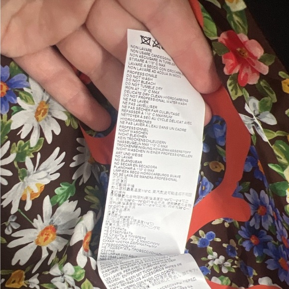 DSQUARED2 long coat floral virgin wool - Picture 7 of 7